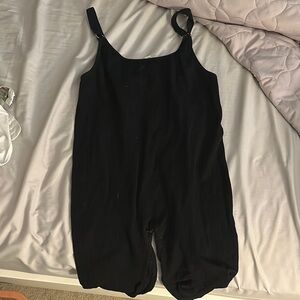Black Sleeveless Romper